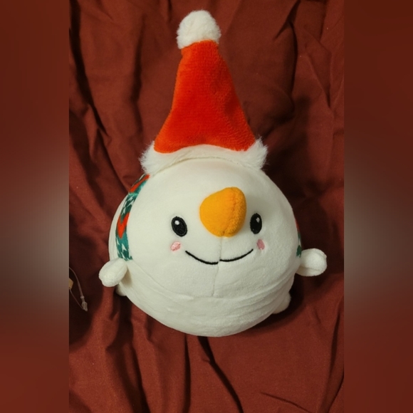 Smoochy Pals Christmas Snowman Ultrasoft Stuffed Animal Plush Toy Cute Squishy - Picture 1 of 4